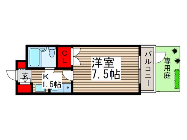 セザ－ル清瀬中央公園(105)の物件間取画像